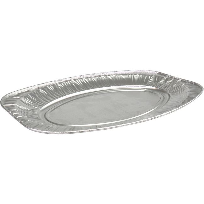 Depa -  Schaal | cateringschaal | aluminium | ovaal | 450x292x26mm | zilver | 100 stuks