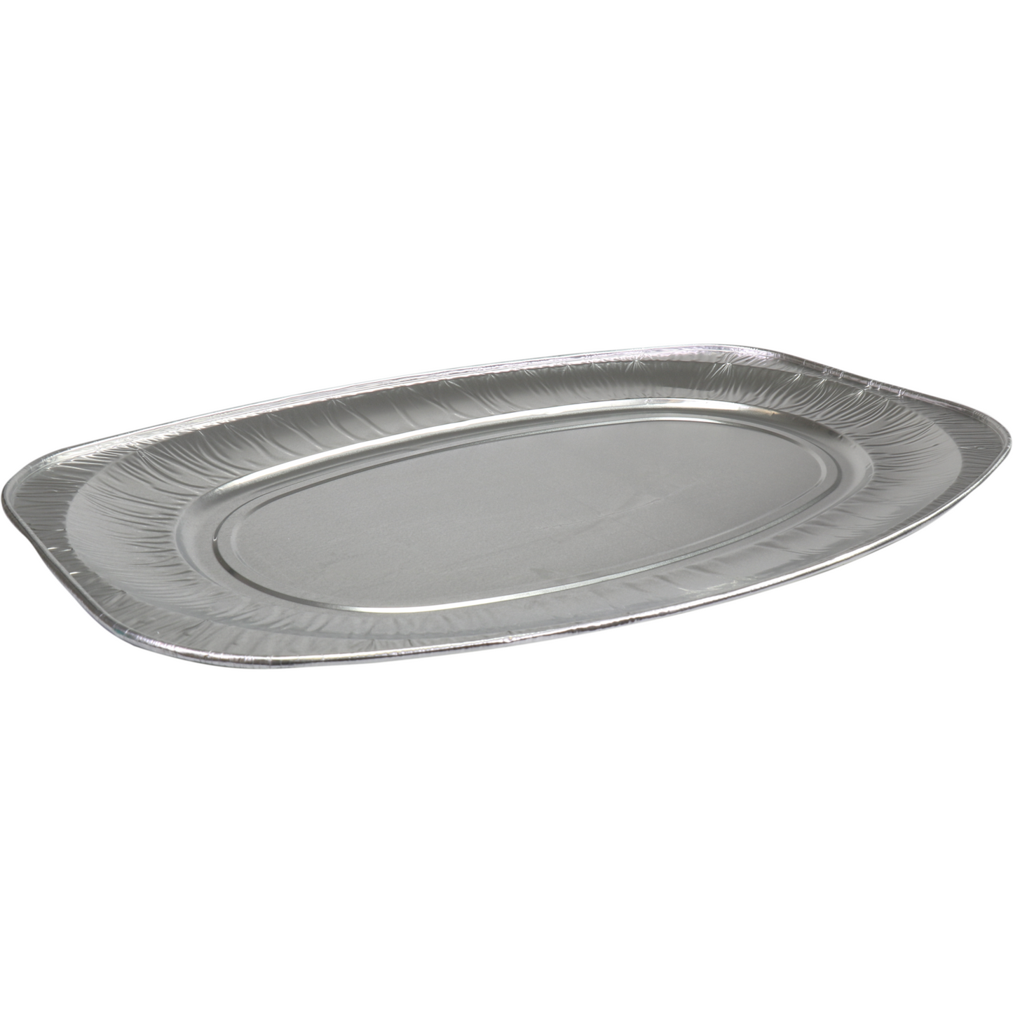 Ovale Schüssel aus Aluminium 55 cm, 10 Stück