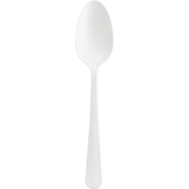 Circulware - Spoon | Réutilisable | PP | 190 mm | Blanc | 100 pieces