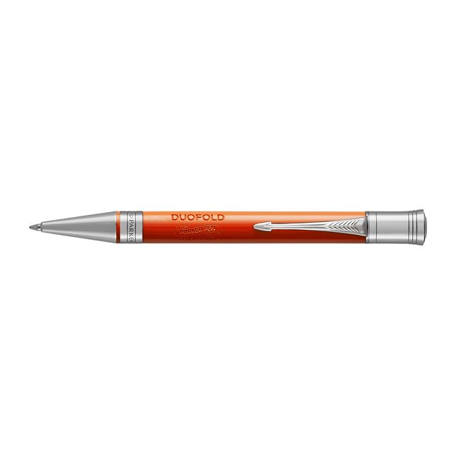 Parker - Stylo à bille moyen Duofold Classic Vintage laqué rouge CT