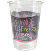 Depa -  | Milkshakebeker | ICE is (N)ICE | Gerecycled PET | 400ml | 16oz | Ø90mm | transparant/roze | 800 stuks