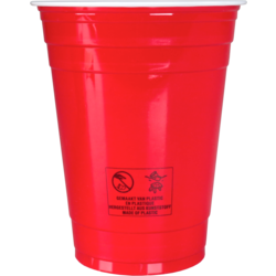 Klika - Partycup | PS | 400ml | 16oz | rood | 50 stuks