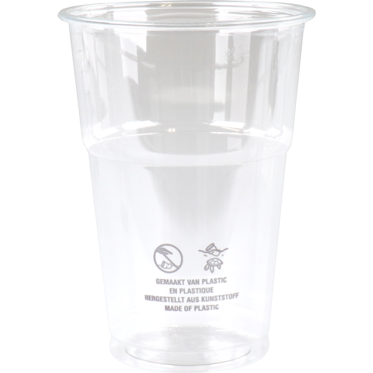 Verre DePA® - ® Verre de bière | Animal de compagnie recyclé | 250 ml | Transparent 96 pièces