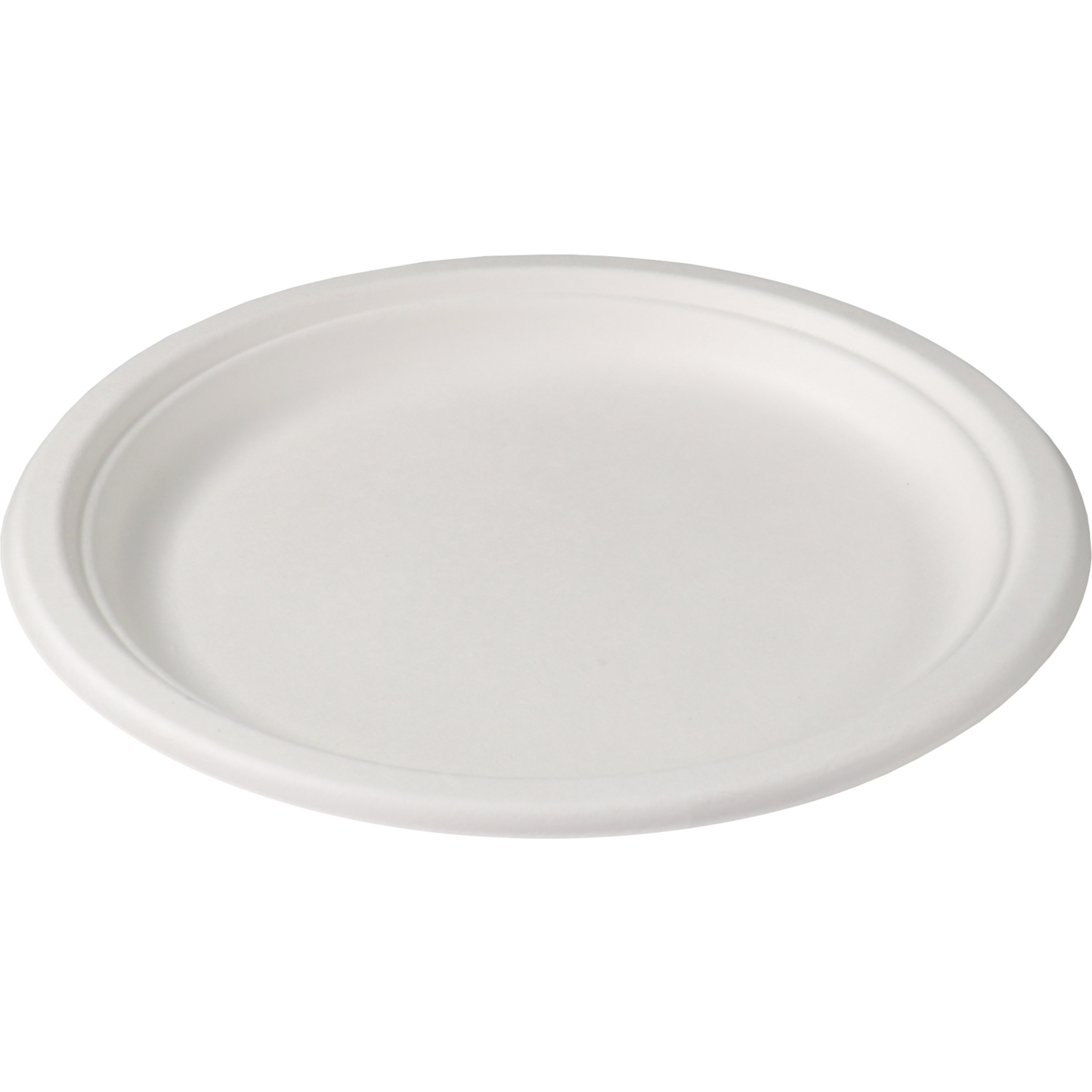 Depa - Bord | rond | 1-vaks | bagasse (suikerrietpulp) | Ø23cm | wit | 8 stuks