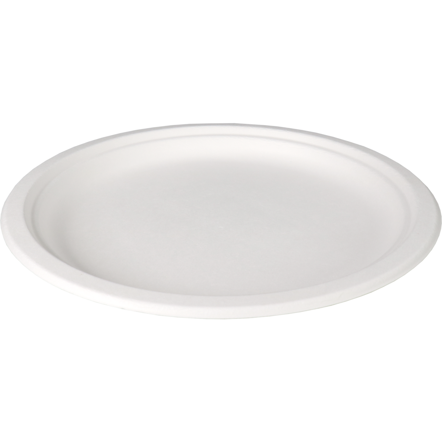 Depa - Bord | rond | 1-vaks | bagasse (suikerrietpulp) | Ø23cm | wit | 12 stuks