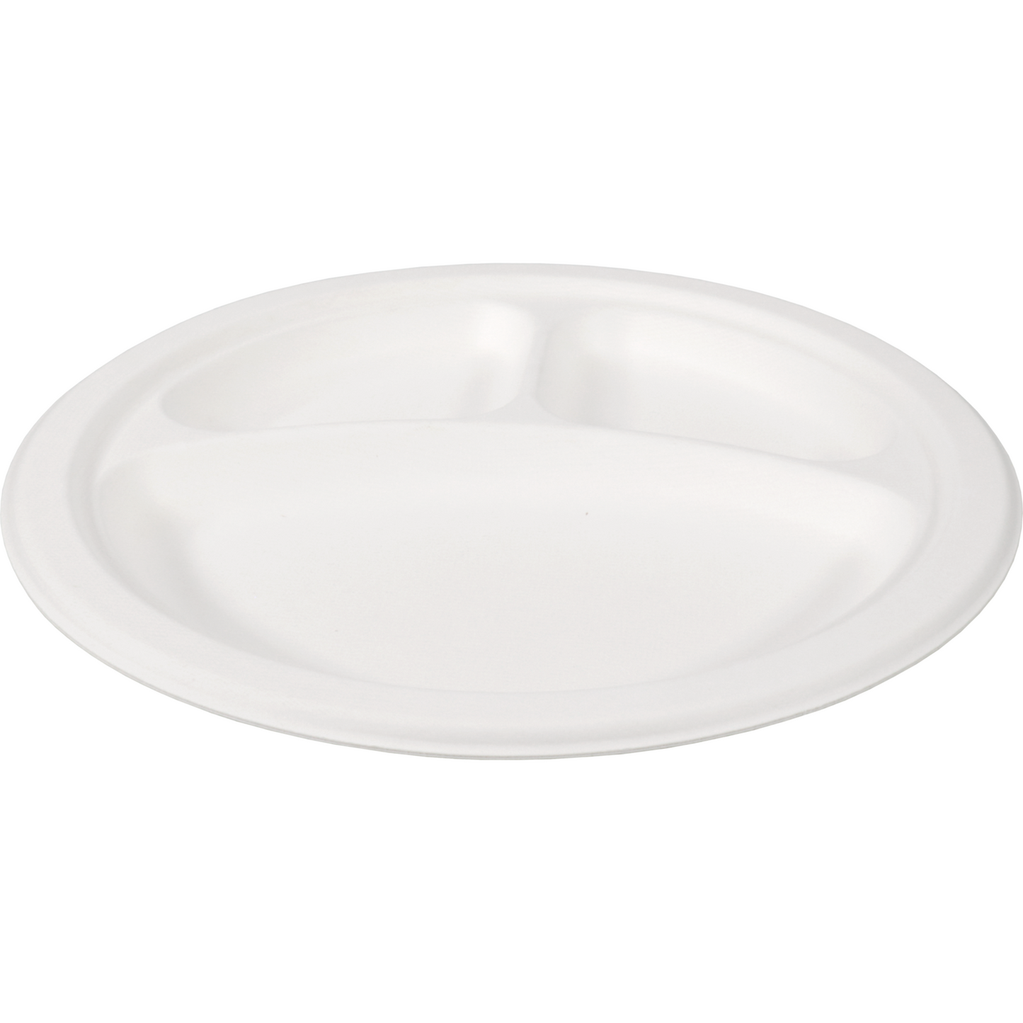 Depa - Board | Round | 3-Profession | Bagasse (pulpe de canne à sucre) Ø26cm | Blanc | 12 pièces