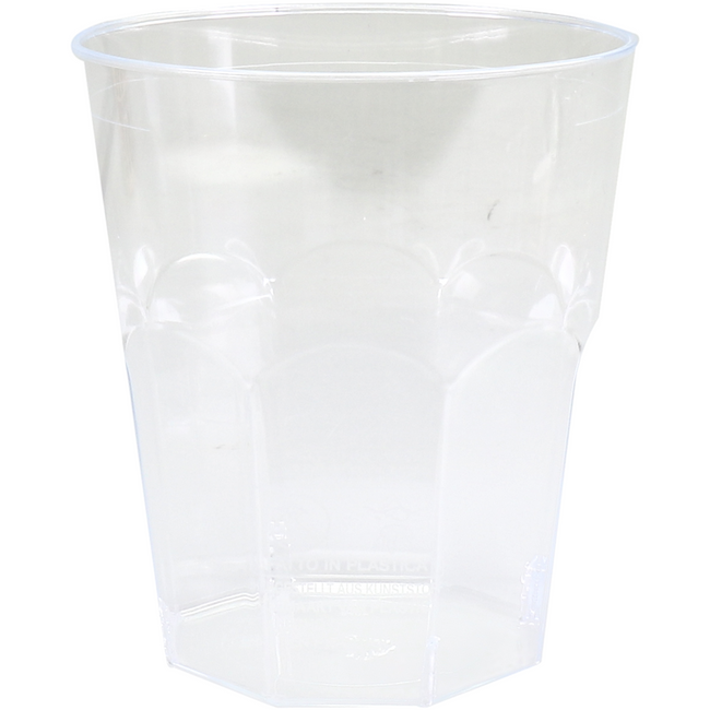 Goldplast - Verre | verre de brasserie | réutilisable | PS | 250 ml | transparent | pochette avec 20 pièces