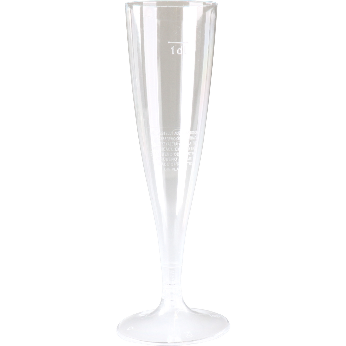 Goldplast -  Glas | champagneglas | met losse voet | pS | 100ml | 168mm | transparant | 72 stuks