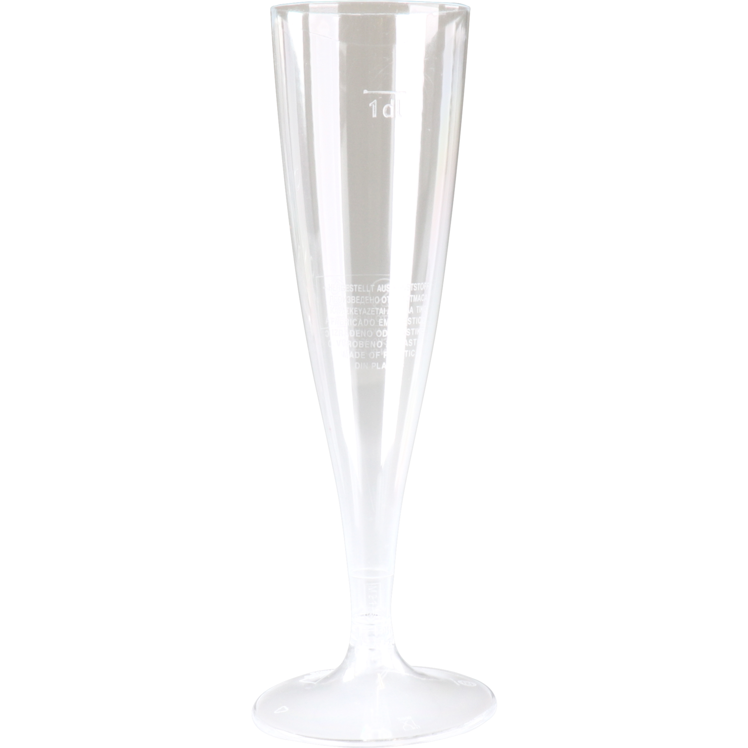 Goldplast -  Glas | champagneglas | met losse voet | pS | 100ml | 168mm | transparant | 72 stuks