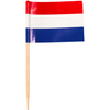 Depa -  Prikker | vlagprikker | Nederland | Hout | 65mm | rood/wit/blauw | 14400 stuks