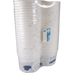 DEPA - BAK | Cardboard + PE | 1890ml | 64oz | FoodBucket | blanc / bleu 50 pièces