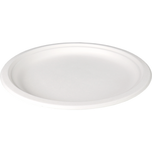Depa -  Bord | rond | 1-vaks | bagasse (suikerrietpulp) | Ø26cm | wit | 500 stuks