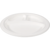 Depa -  Bord | rond | 3-vaks | bagasse (suikerrietpulp) | Ø26cm | wit | 500 stuks