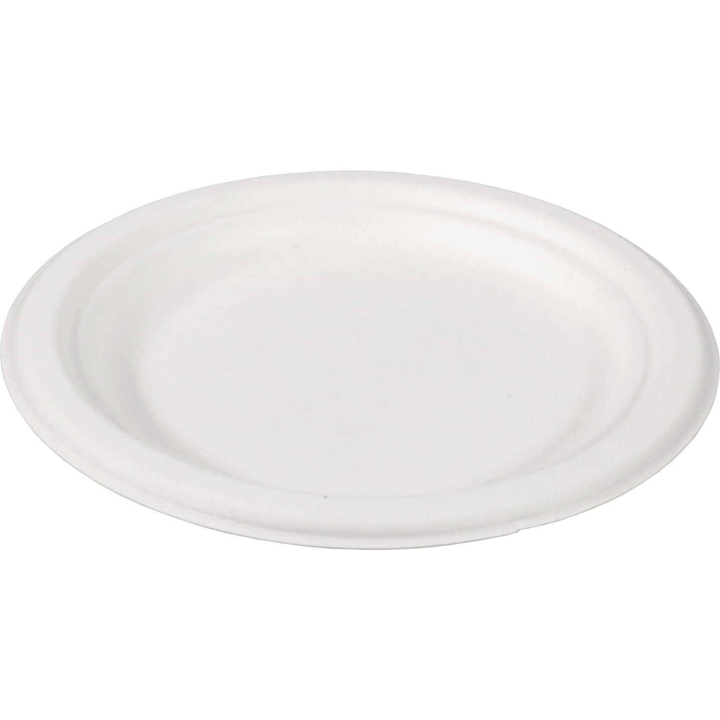 Depa -  Bord | rond | 1-vaks | bagasse (suikerrietpulp) | Ø18cm | wit | 500 stuks