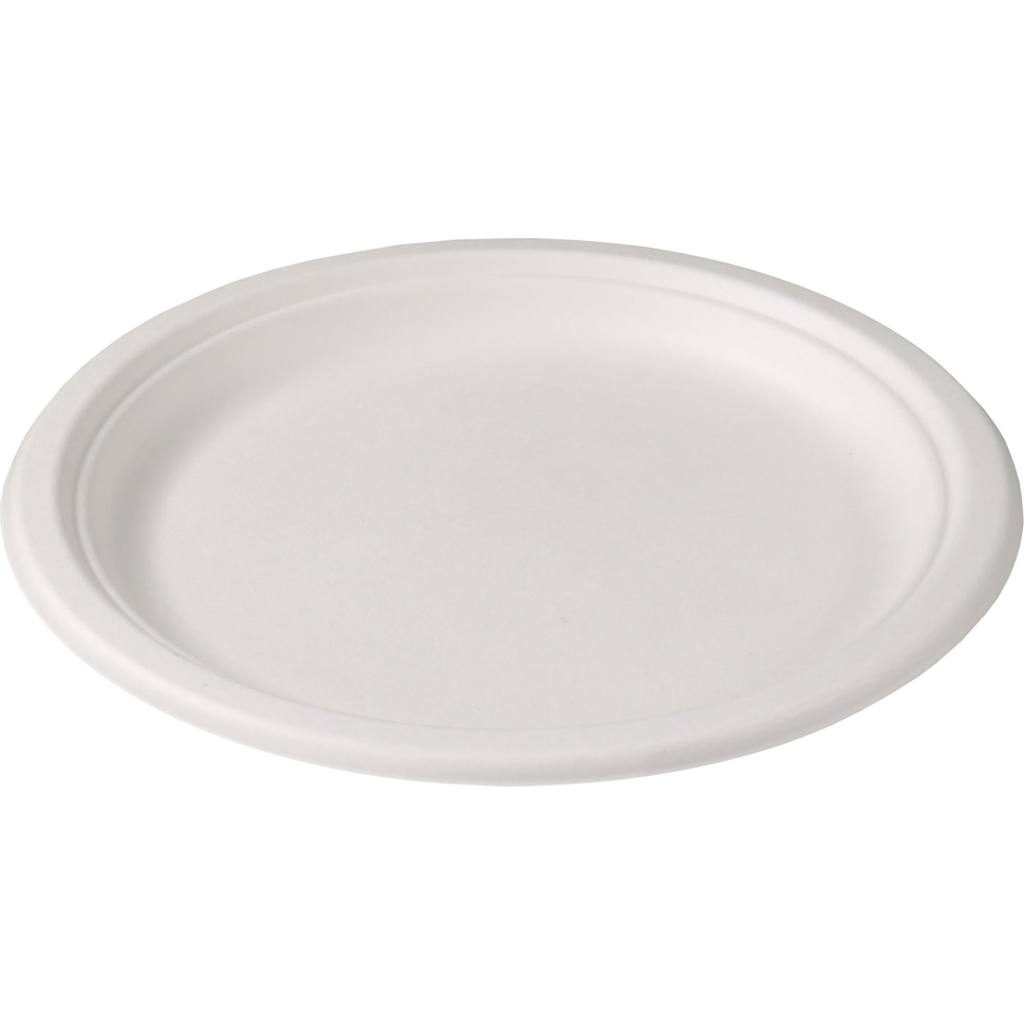 Depa -  Bord | rond | 1-vaks | bagasse (suikerrietpulp) | Ø23cm | wit | 500 stuks