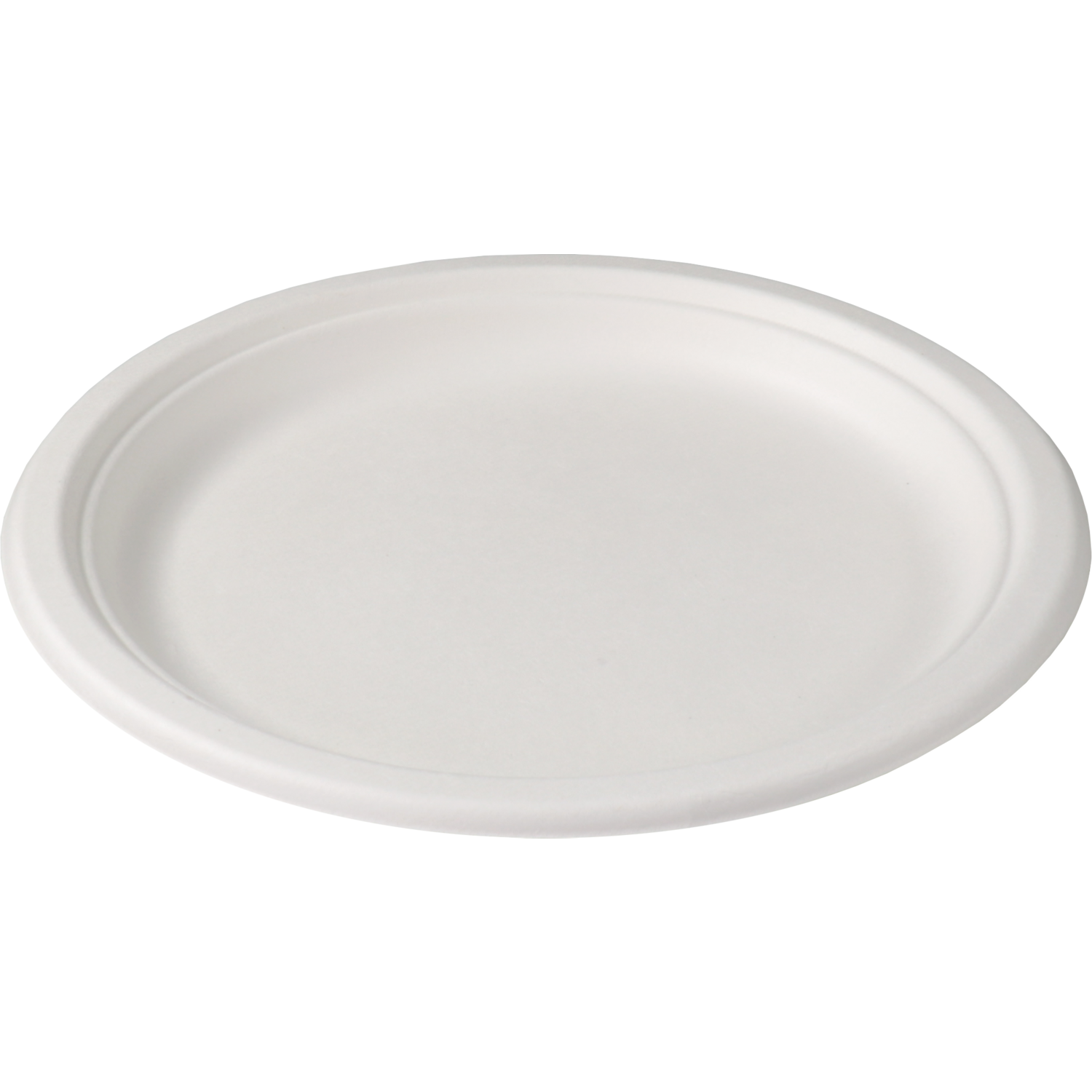 Depa -  Bord | rond | 1-vaks | bagasse (suikerrietpulp) | Ø23cm | wit | 500 stuks