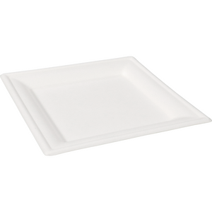 Depa -  Bord | vierkant | 1-vaks | bagasse (suikerrietpulp) | 16x16cm | wit | 500 stuks