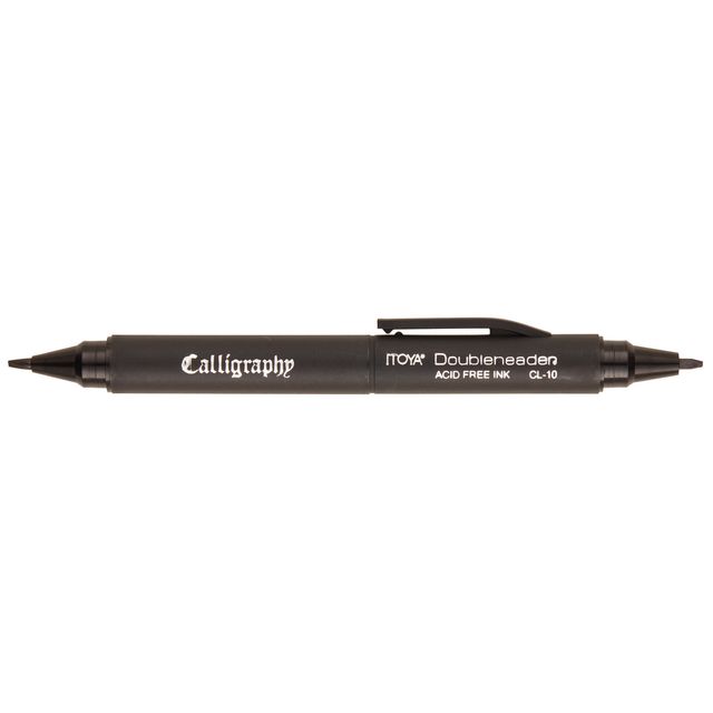 Itoya - Stylo de calligraphie CL-10 1,5 et 3,0 mm noir