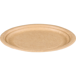 Depa -  Bord | rond | 1-vaks | karton | Ø18cm | bruin | 400 stuks