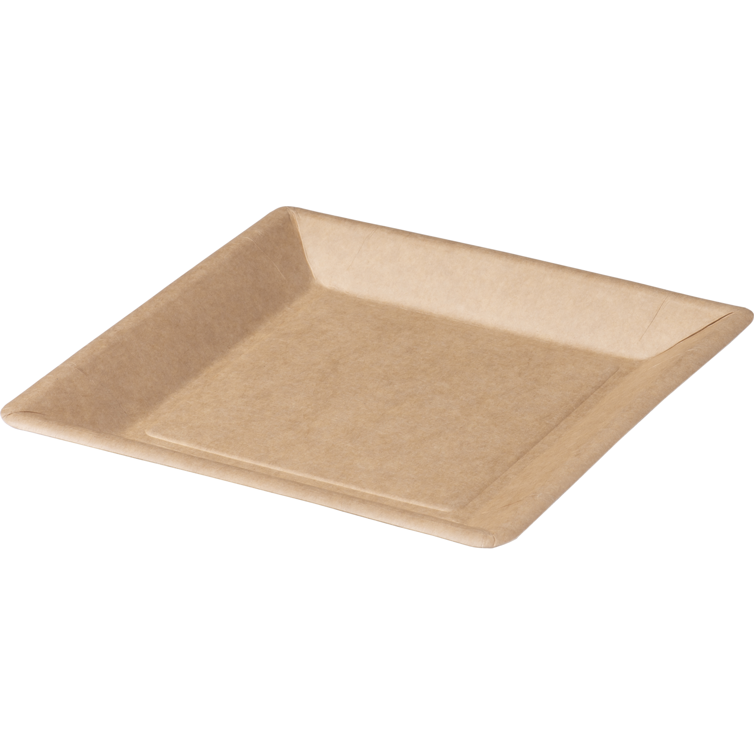 Depa -  Bord | vierkant | 1-vaks | karton | 18x18cm | bruin | 400 stuks