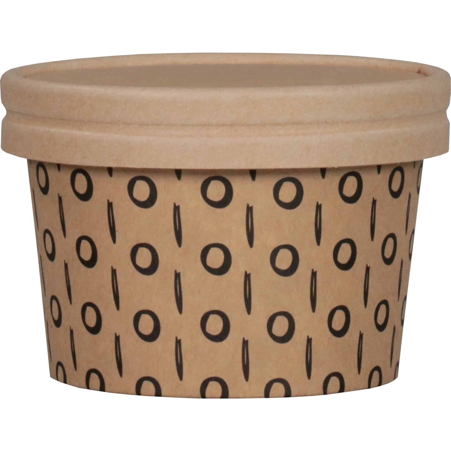 Depa -  | Soepbeker | incl. Deksel | Karton + PE | 150ml | 4oz | bruin | 500 stuks