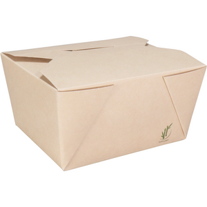 Depa -  Bak | Bamboepapier + PP | maaltijdbox | 113x90x65mm | naturel | 450 stuks