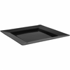 Plastic Bord, herbruikbaar vierkant 1-vaks, PP 20x20cm 20 stuks Zwart