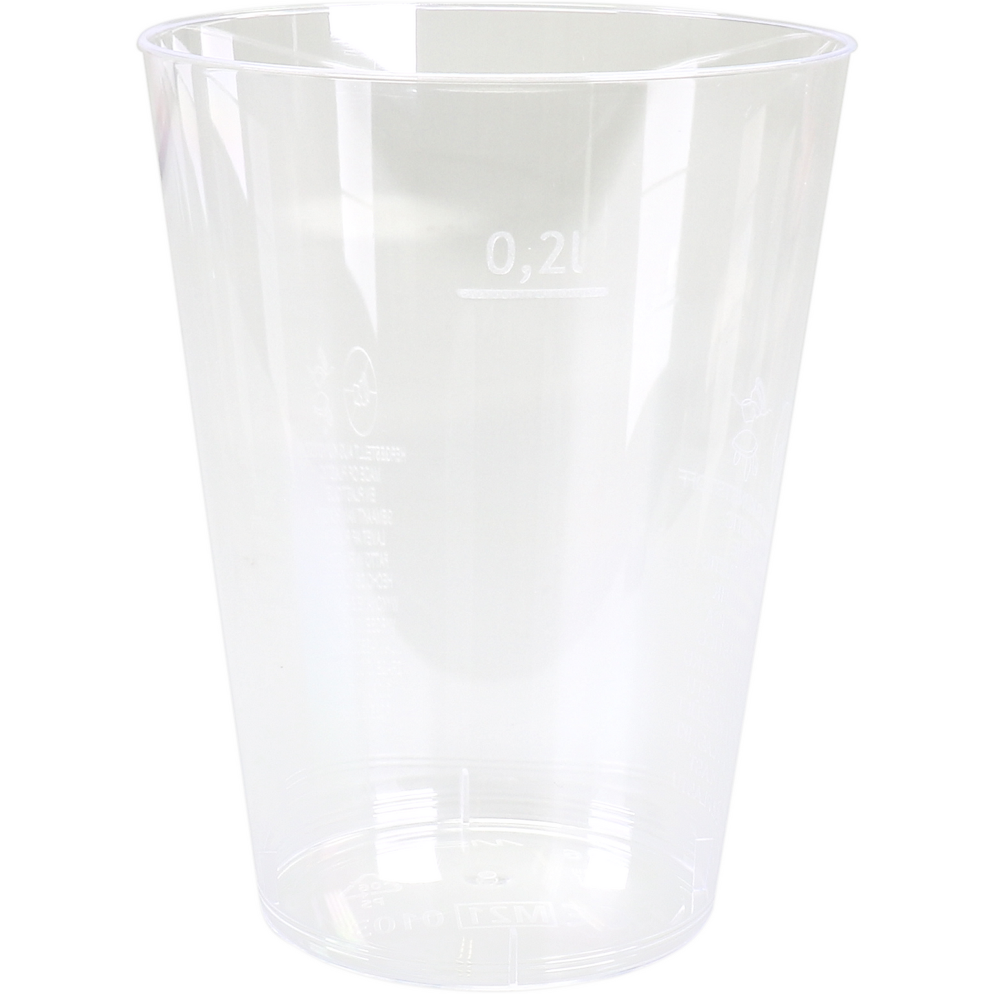 Klika - Glas | Erfrischungsgetränkglas Ps | 230 ml | Transparent 1000 Stücke