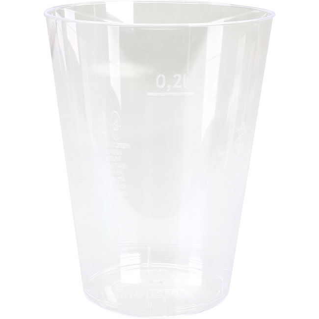 Klika - Verre | Verre à boisson gazeuse PS | 230 ml | Transparent 1000 pièces