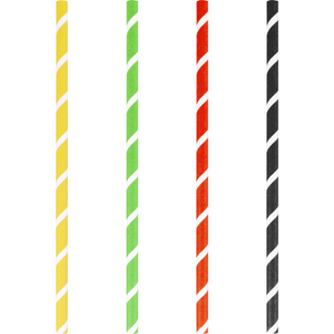 Depa -  Rietje | milkshakerietje | papier | 230mm | Ø8mm | assorti | 7000 stuks