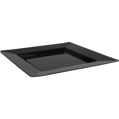 Depa -  Bord | reusable | vierkant | 1-vaks | pS | 24x24cm | zwart | 200 stuks