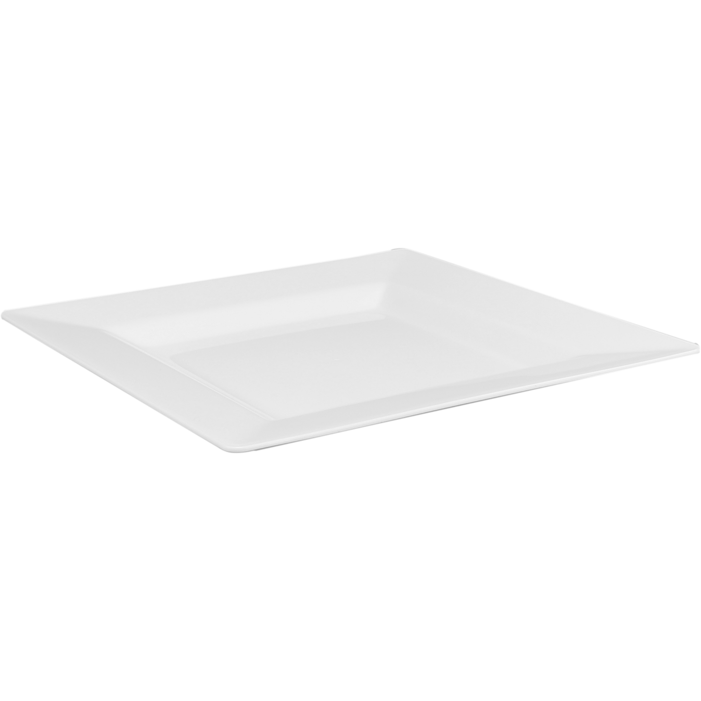 Depa - Plastic Bord, herbruikbaar vierkant 1-vaks, PP 20x20cm 20 stuks WIT