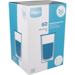 DEPA - | Tasse à boire PP | boîte d'étagère Double-Walled | 350 ml | 12oz | Transparent 60 pièces