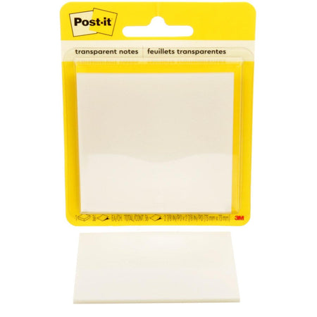 Post-it -  Transparent Notes, 36 vel, ft 73 x 73 mm, op blister