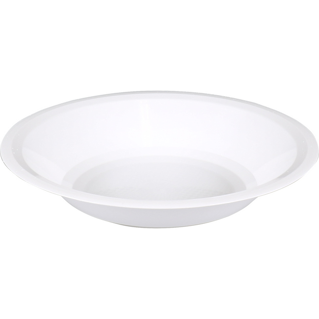 Paardekooper -  Bord | diep bord | Use reuse | reusable | rond | 1-vaks | pP | Ø19.5cm | wit | 600 stuks