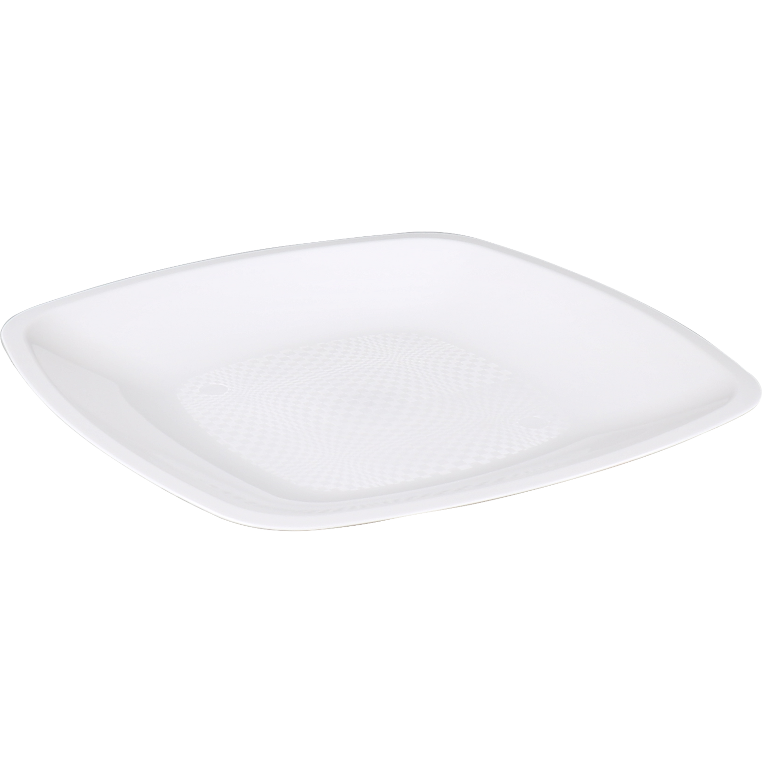 Goldplast -  Bord | Use reuse | reusable | vierkant | 1-vaks | pP | 18x18cm | wit | 300 stuks