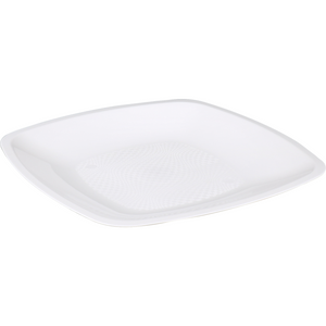 Goldplast -  Bord | Use reuse | reusable | vierkant | 1-vaks | pP | 18x18cm | wit | 300 stuks