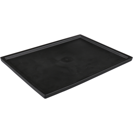 Ornamin - Deckel | TPE | rechteckig | wiederverwendbar | unzerbrechlich | 260x190x schwarz | 10 Stück