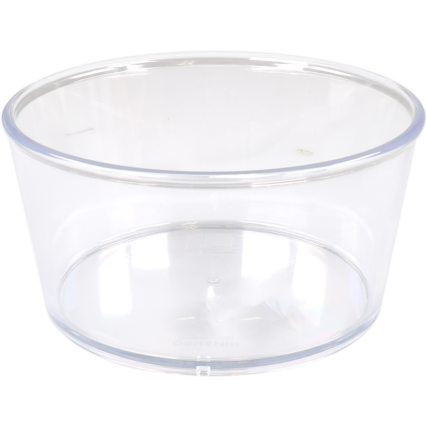 Ornamin -  Schaal | reusable | onbreekbaar | sAN | rond | 600ml | 70mm | ∅140mm | glashelder | 10 stuks