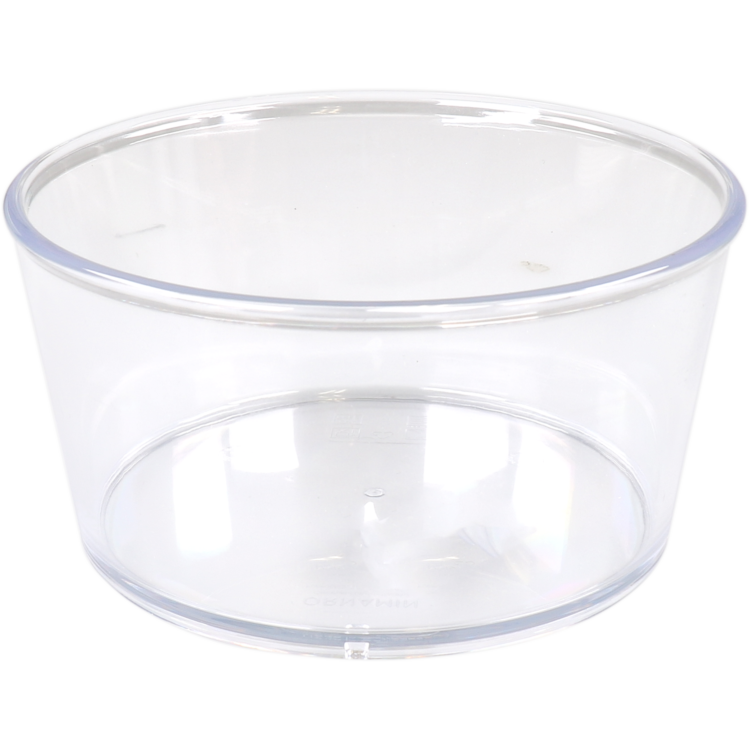 Ornamin -  Schaal | reusable | onbreekbaar | sAN | rond | 600ml | 70mm | ∅140mm | glashelder | 10 stuks