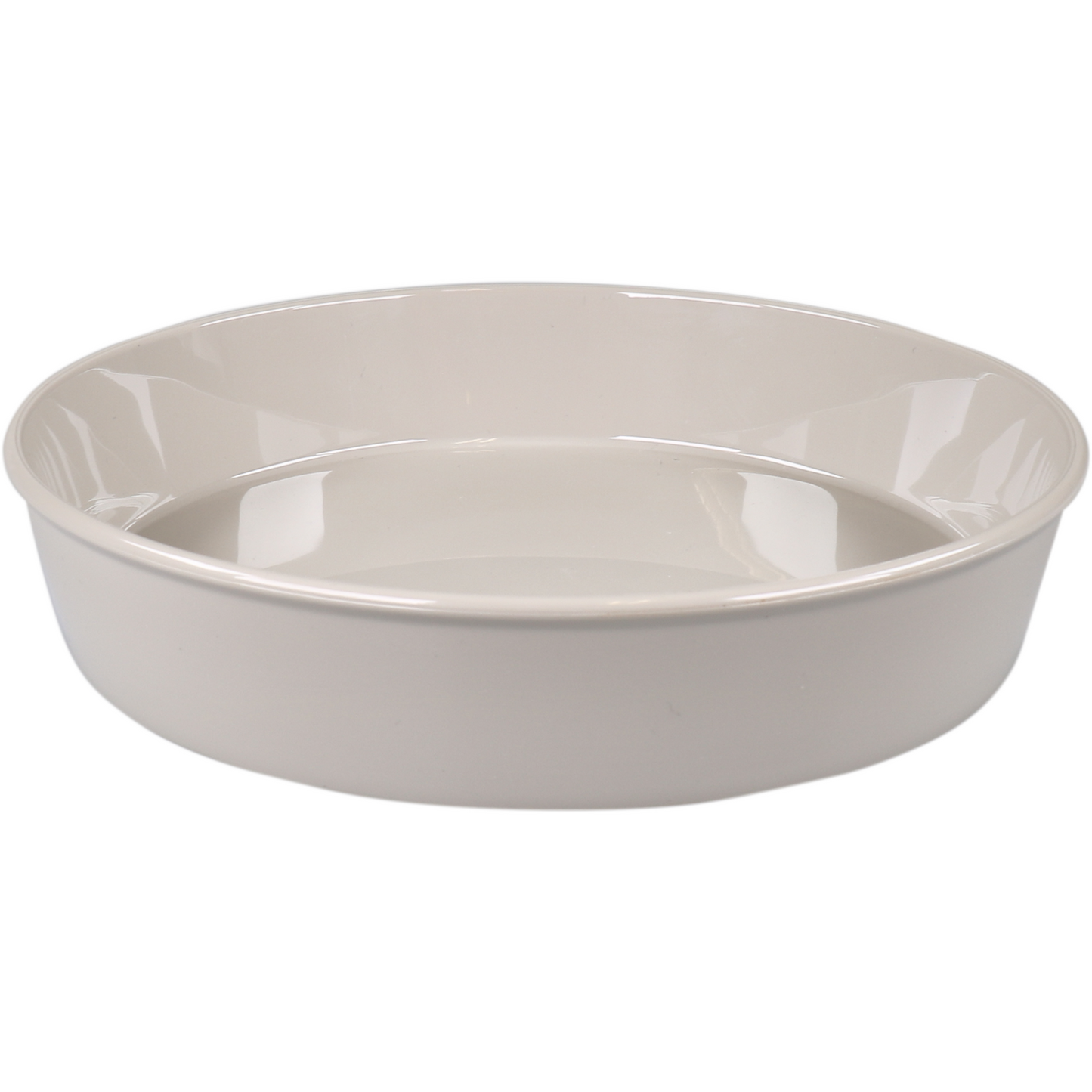 Ornamin -  Schaal | reusable | onbreekbaar | sAN | rond | 600ml | 37mm | ∅200mm | beige | 10 stuks
