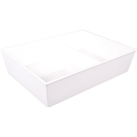 Ornamin - Skala | wiederverwendbar | unzerbrechlich | 2 Fächer | sAN | rechteckig | 1900 ml | 260x190x60mm | weiß | 10 Stück