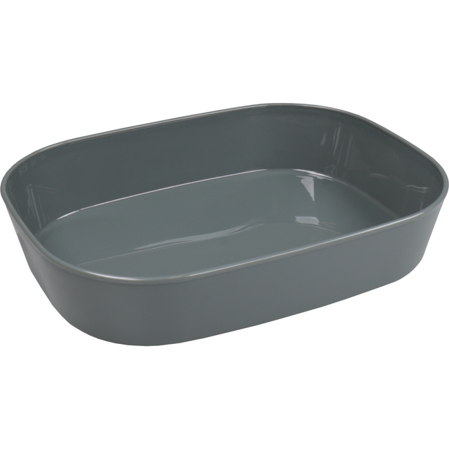 Circ -  Schaal | menuschaal | reusable | 1-vaks | pP | rechthoekig | 1100ml | 236x181x47mm | grijs | 48 stuks