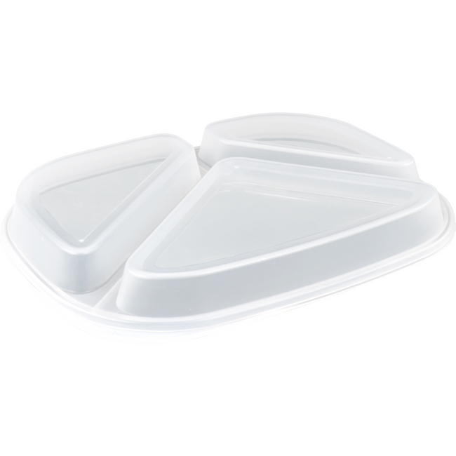 Circ -  Deksel | menuschaal | PP | rechthoekig | reusable | 239.5x184.5x26.3mm | transparant | 48 stuks