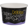 Depa -  Cup | ijscup | karton + PE | 100ml | 4oz | Ø 75mm | 48mm | zwart/paars | 1000 stuks