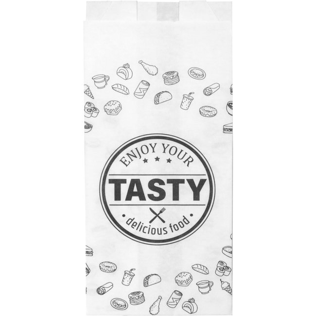 Klika -  Zak | Snackzak | Ersatzpapier | Nr. 1 | 1 ons | 9.5/ 3 |25x22cm | TASTY | wit | 5 kg