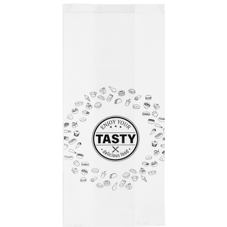 Klika -  Zak | Snackzak | Ersatzpapier | Nr. 29 | 3 pond | 16/ 5x38cm | TASTY | wit | 5 kg