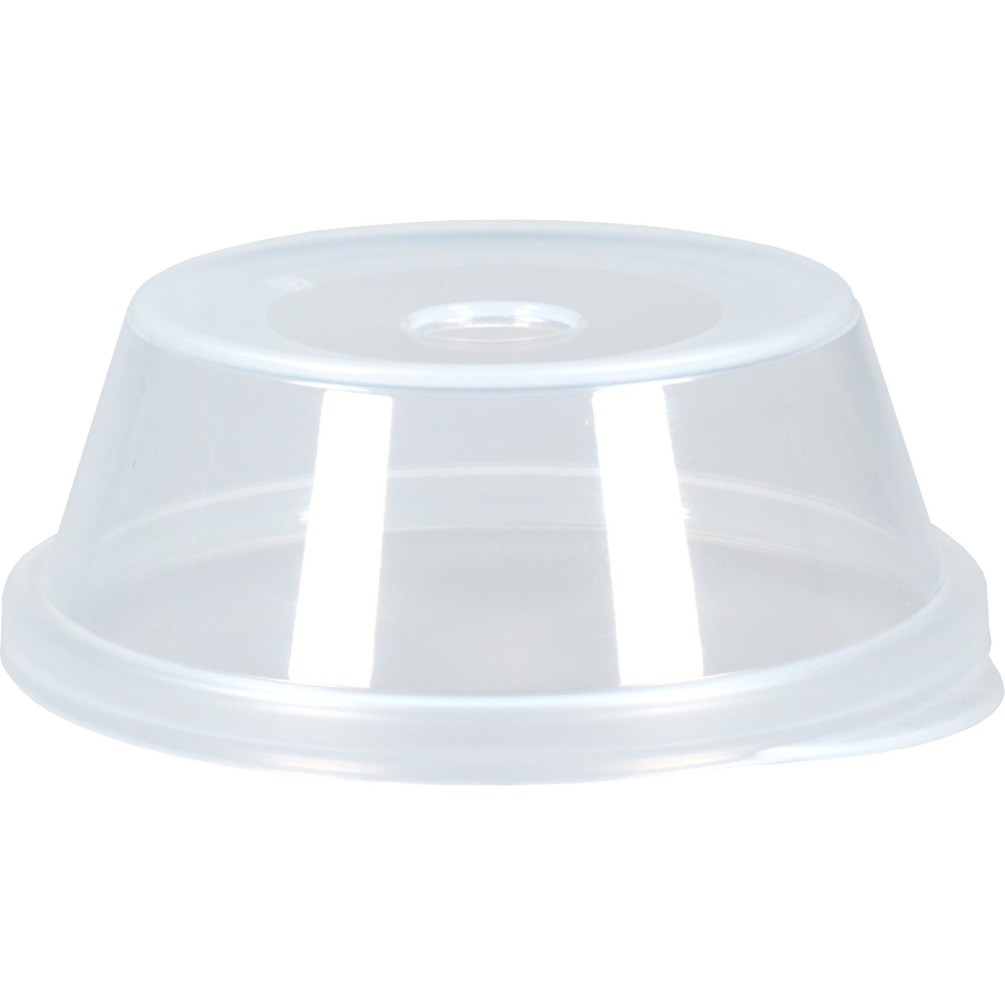 Circ -  Deksel | PP | dome | reusable | met gat | Ø90mm | transparant | 100 stuks