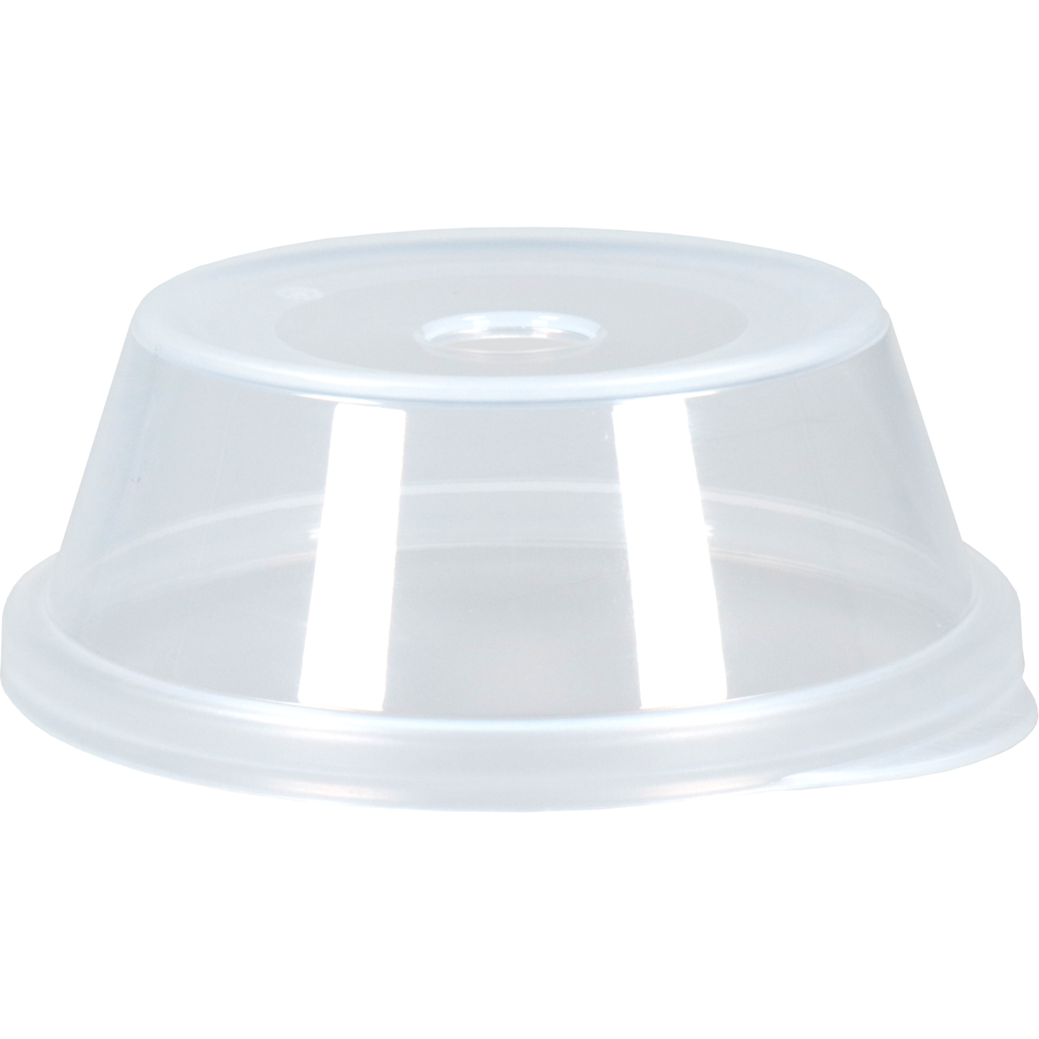 Circ -  Deksel | PP | dome | reusable | met gat | Ø90mm | transparant | 100 stuks