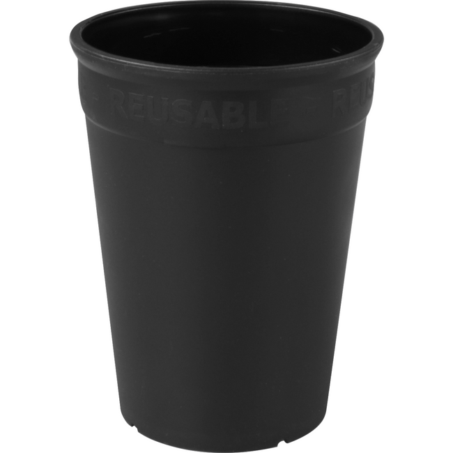 ÖkoCup - | Beker | PP | reusable | 250ml | zwart | 20 stuks